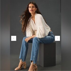 Paige Cindy Raw Hem Jeans 28